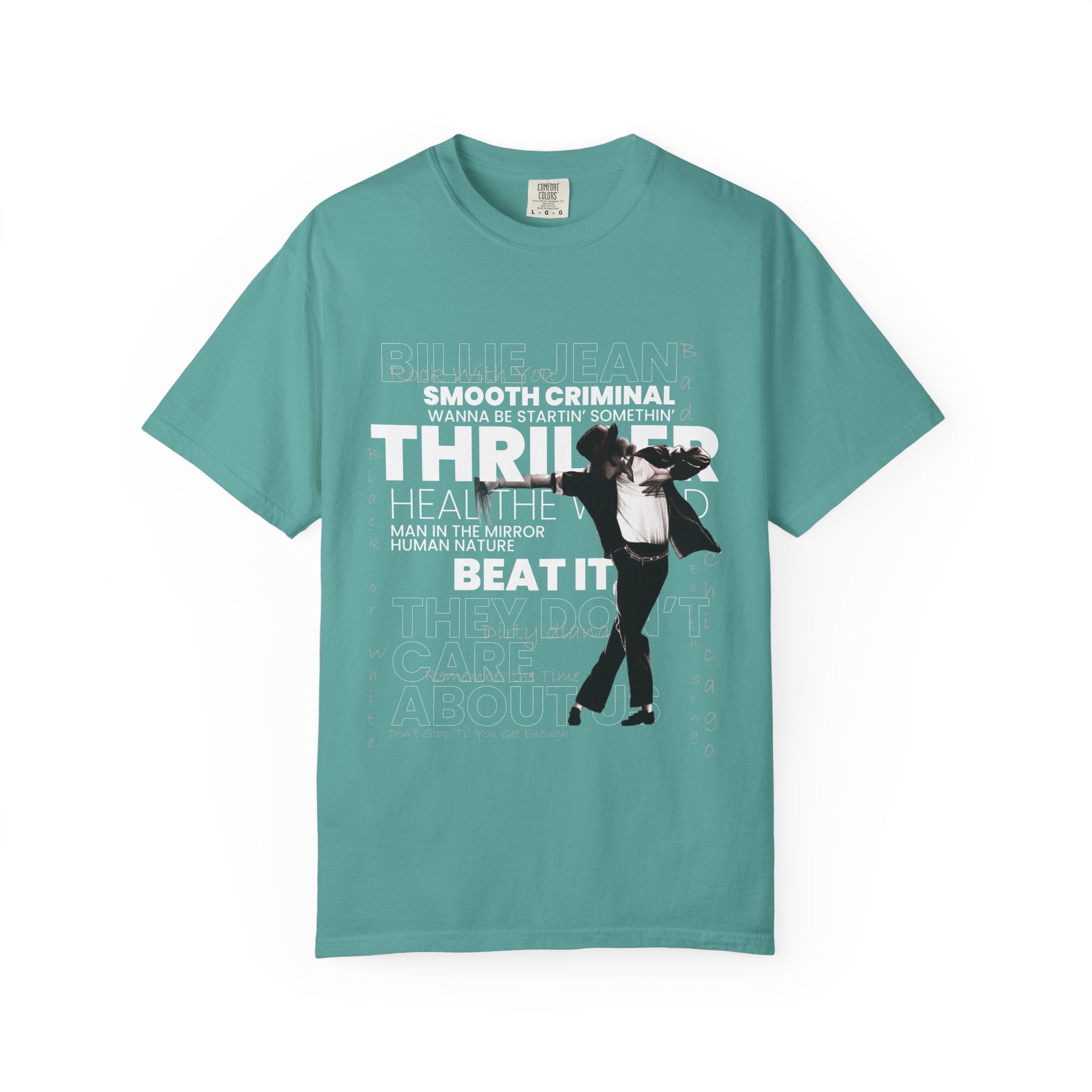 Michael Jackson Tribute T-Shirt — Thriller, Smooth Criminal & Beat It Lyrics Design