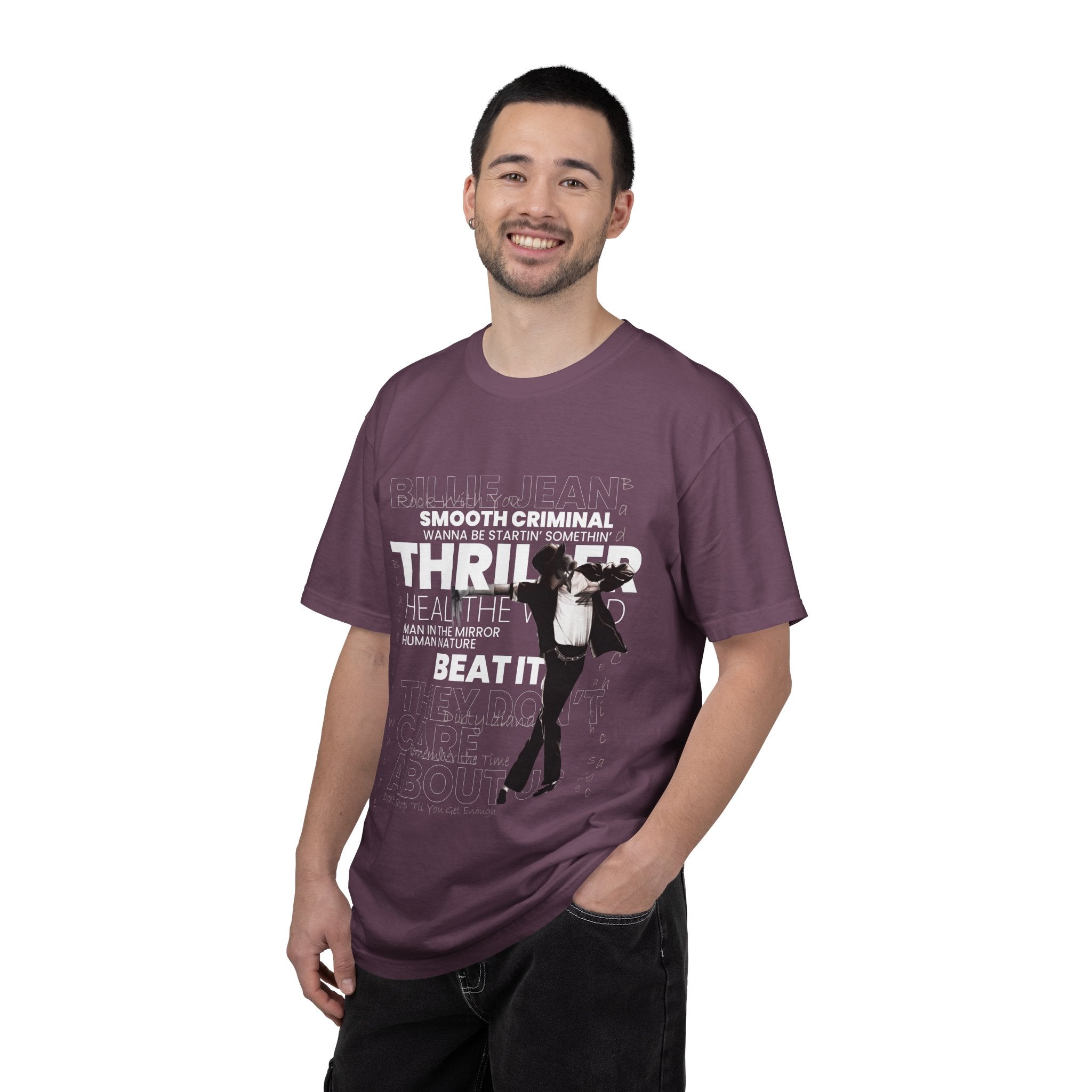 Michael Jackson Tribute T-Shirt — Thriller, Smooth Criminal & Beat It Lyrics Design