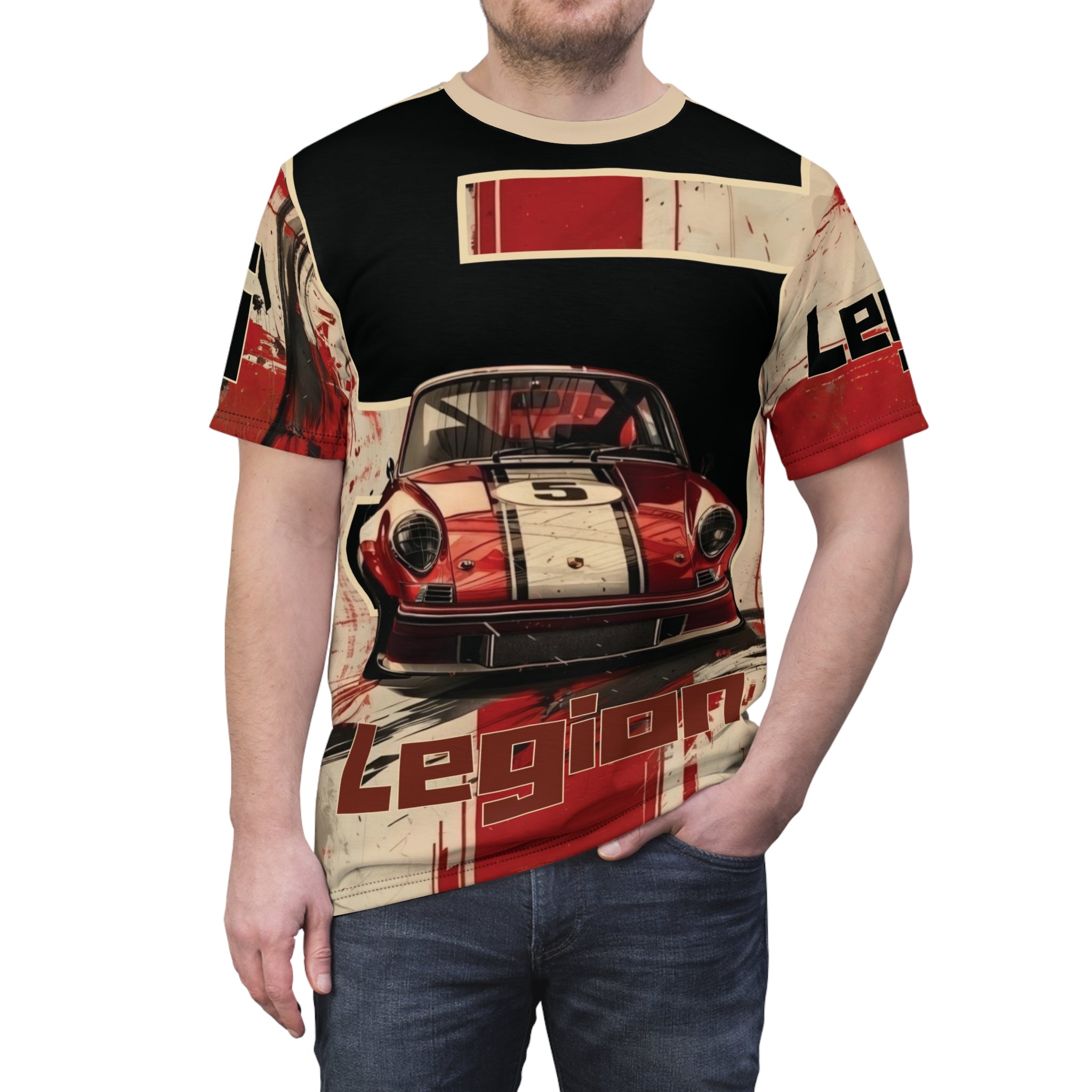 Retro Racing Car Tee | Vintage Porsche Graphic, Legion Stripes