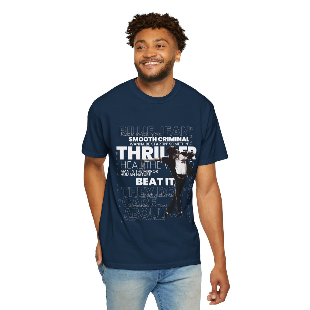 Michael Jackson Tribute T-Shirt — Thriller, Smooth Criminal & Beat It Lyrics Design