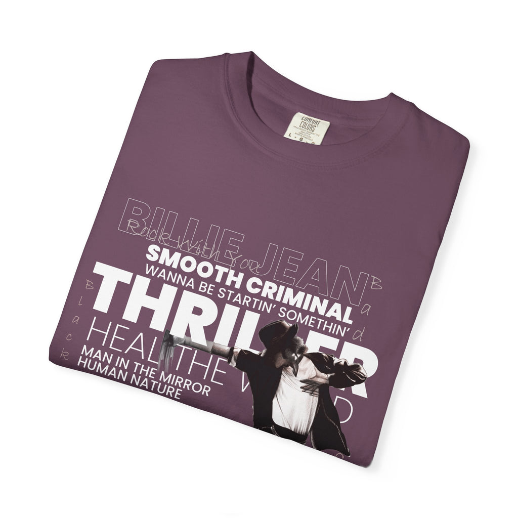 Michael Jackson Tribute T-Shirt — Thriller, Smooth Criminal & Beat It Lyrics Design