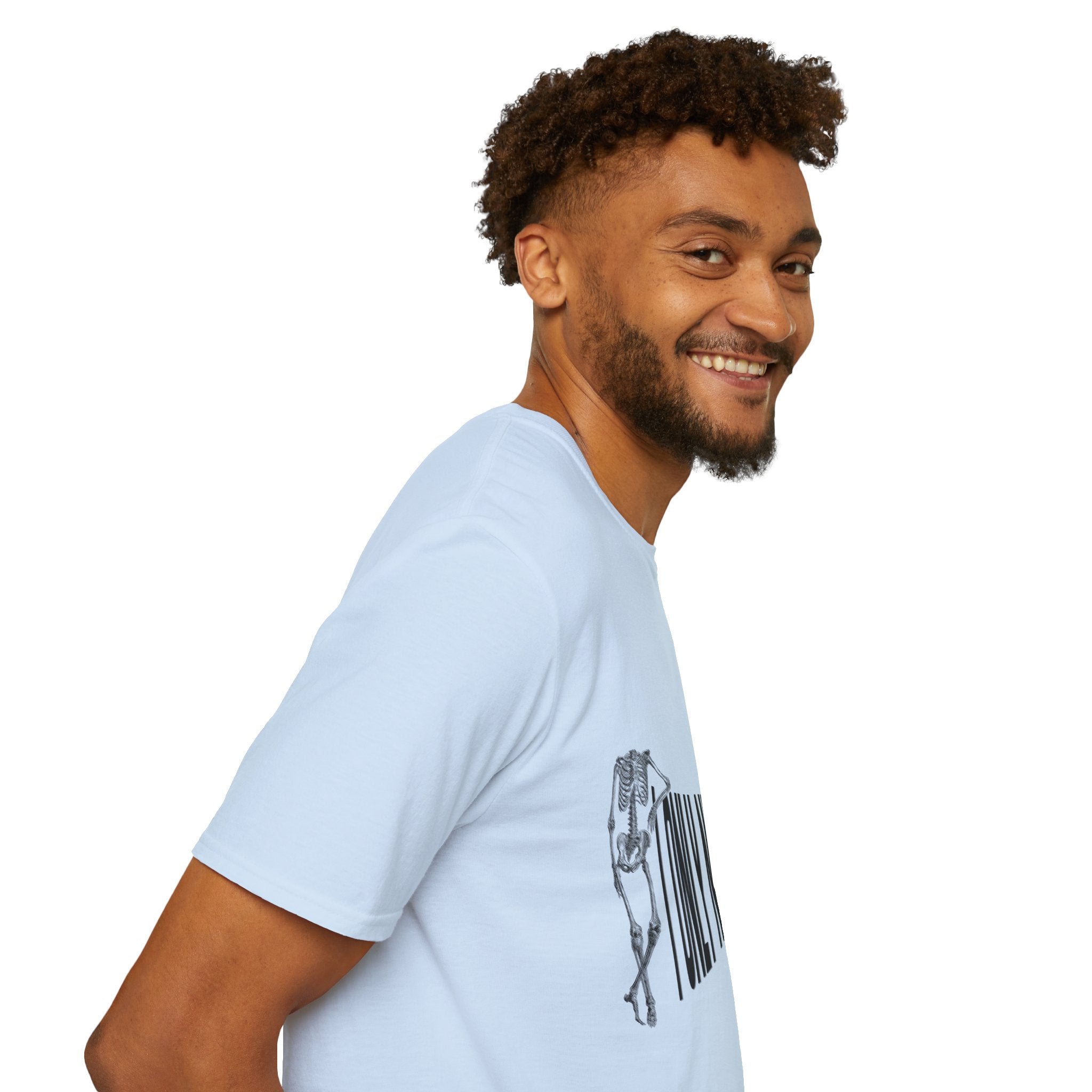 Skeleton Sports Tee — "I Only Need One Thing" Football & Soccer Graphic Shirt