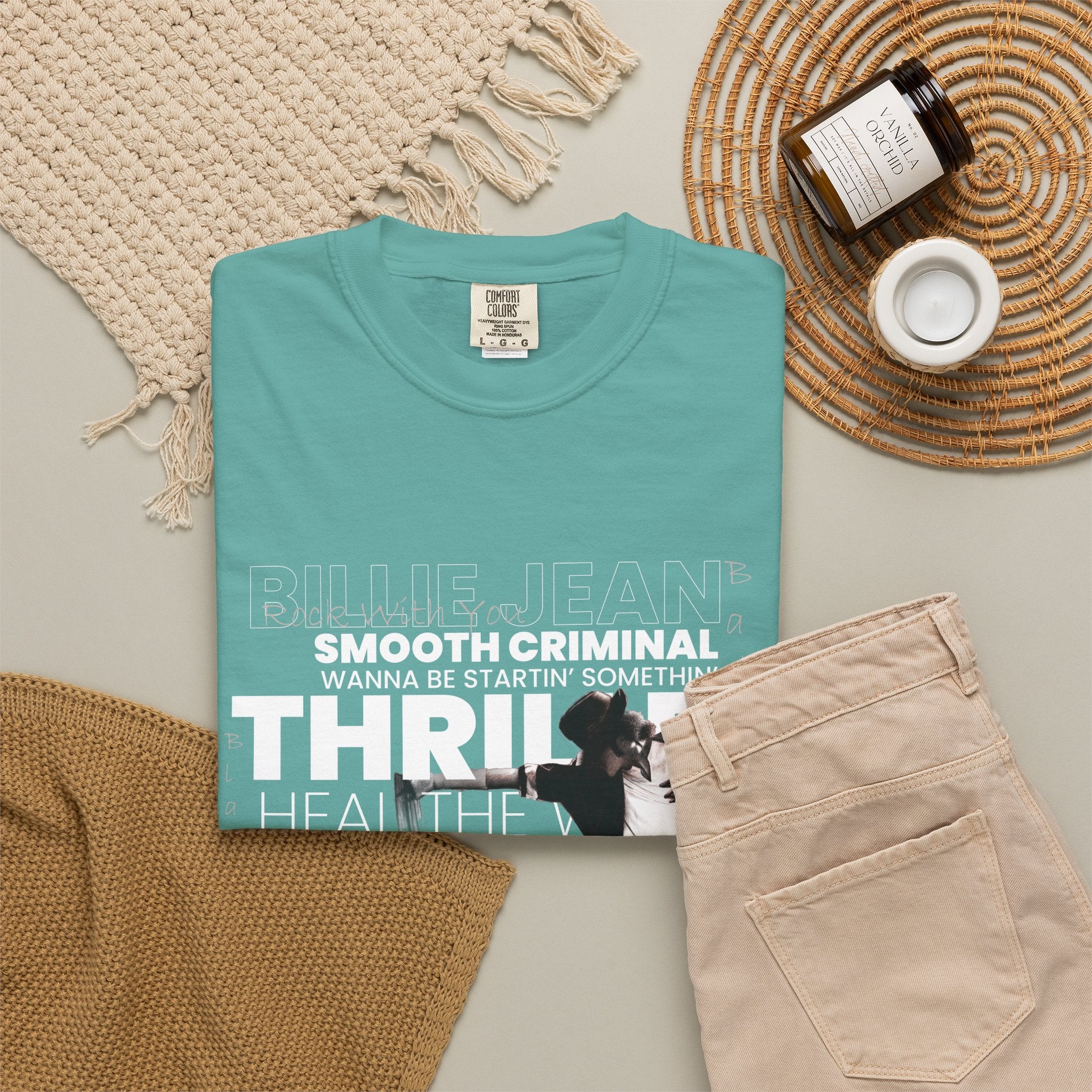 Michael Jackson Tribute T-Shirt — Thriller, Smooth Criminal & Beat It Lyrics Design
