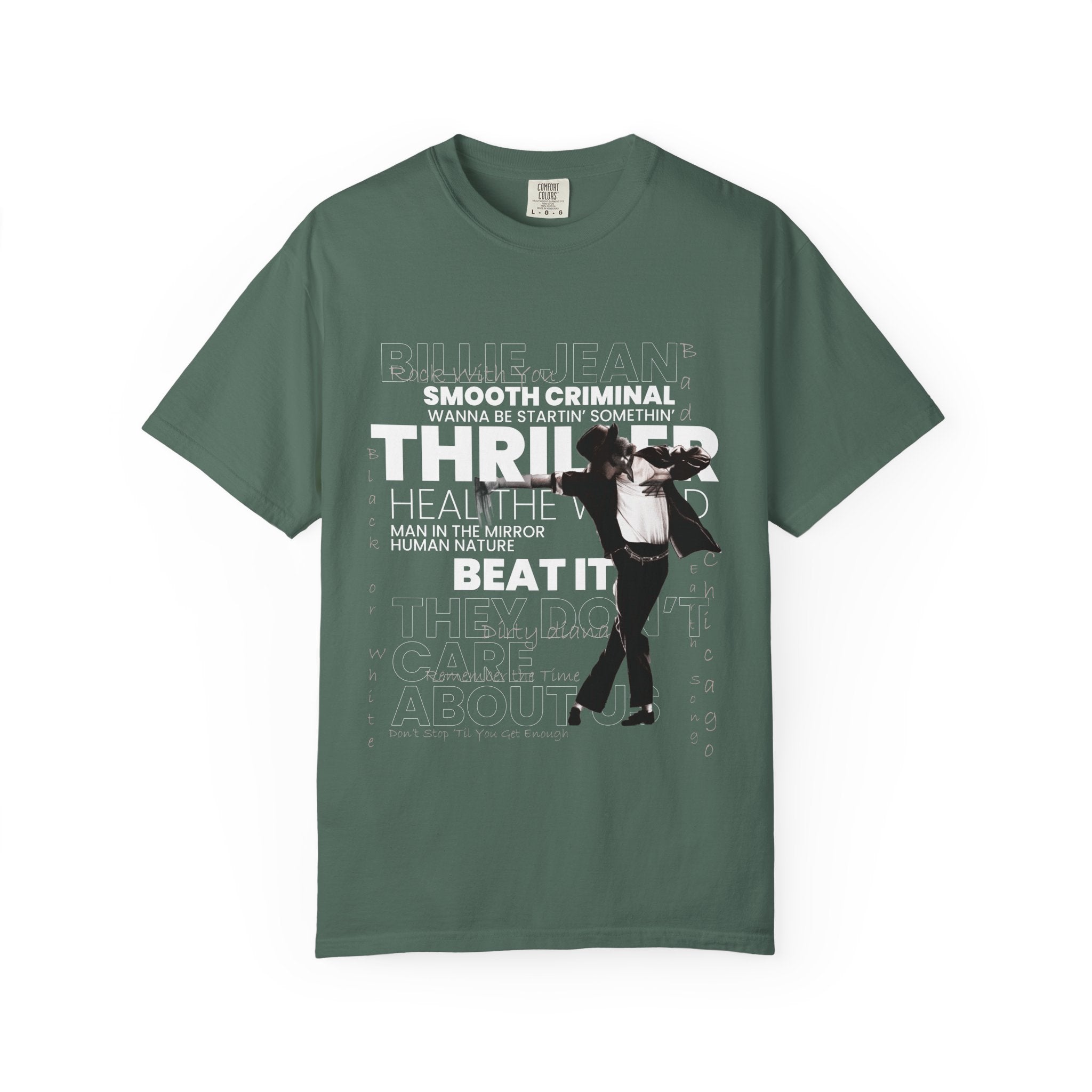 Michael Jackson Tribute T-Shirt — Thriller, Smooth Criminal & Beat It Lyrics Design