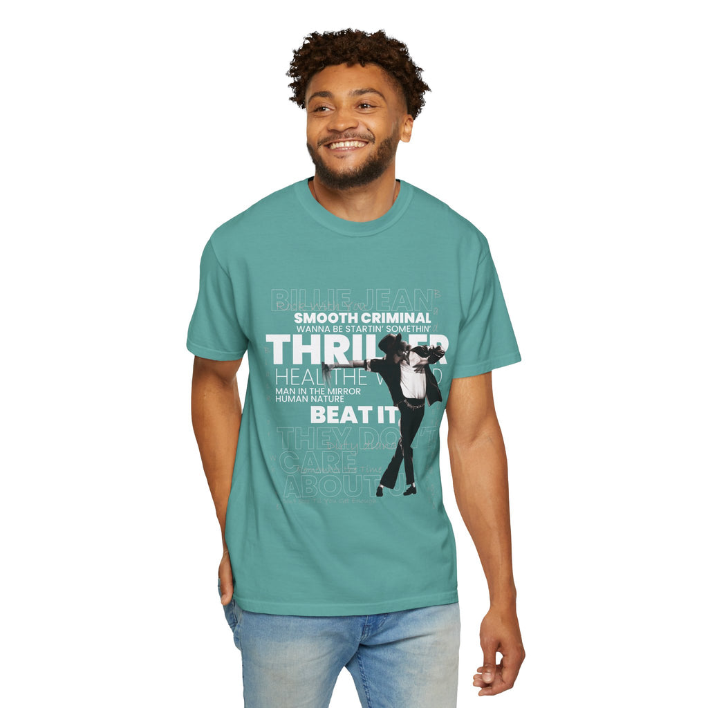 Michael Jackson Tribute T-Shirt — Thriller, Smooth Criminal & Beat It Lyrics Design