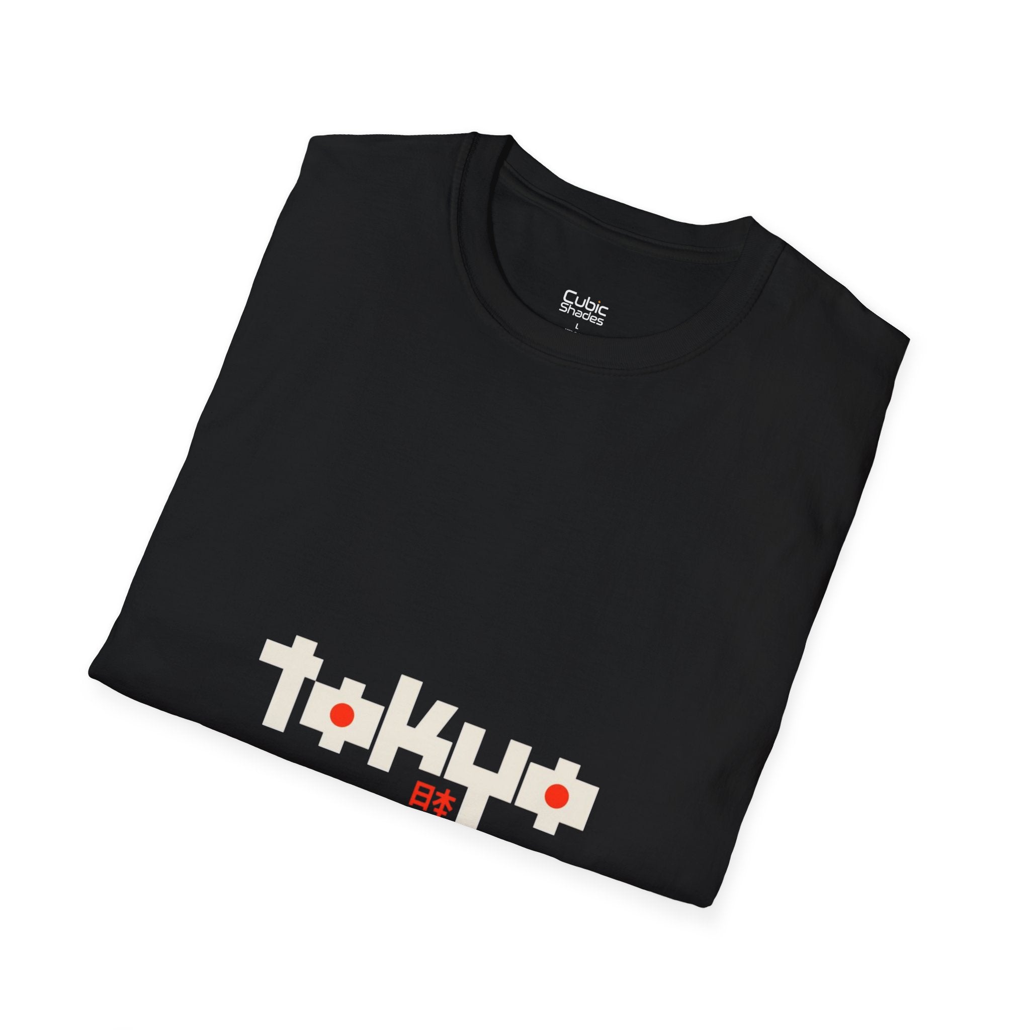 Tokyo Pixel Tee — "TOKYO" with Hinomaru O Dots & 日本 Kanji