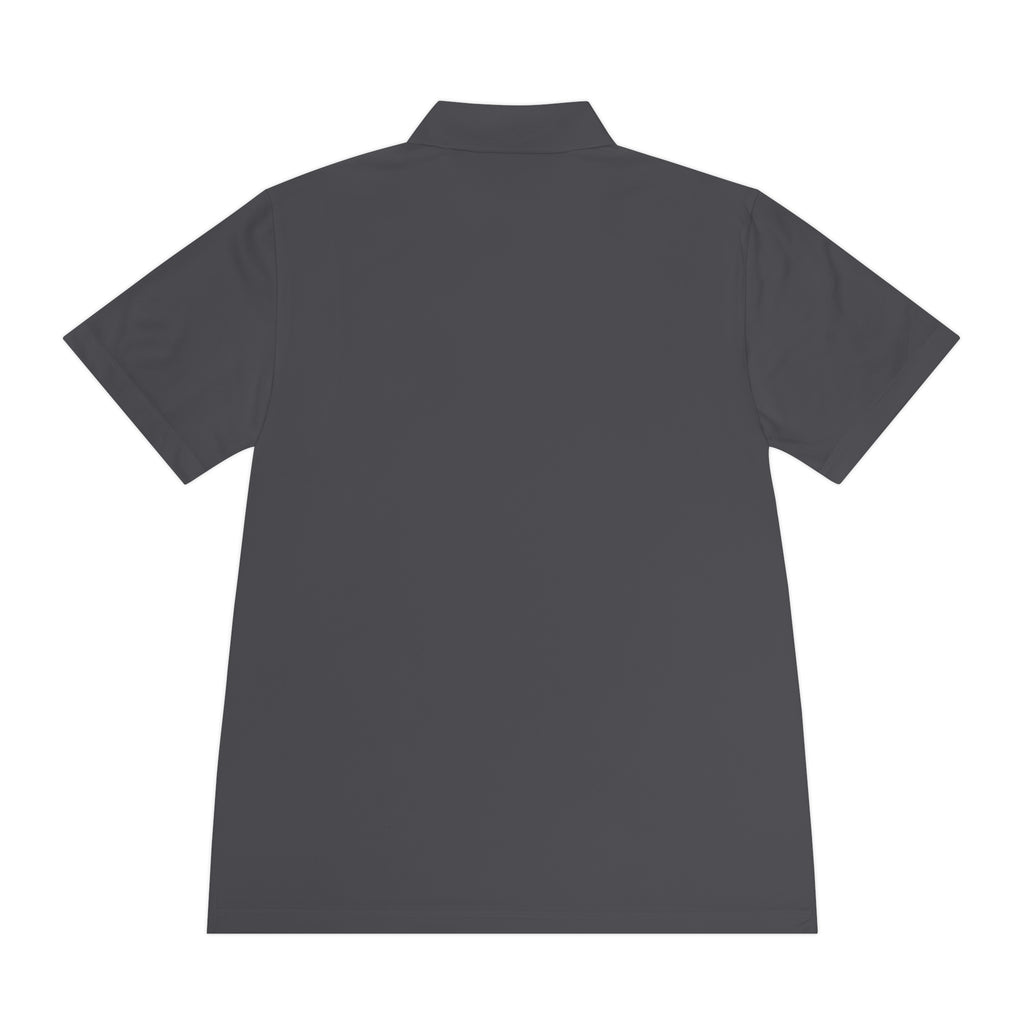 Cubic Shades Yellow Wordmark Polo — Men's Black Sport Polo