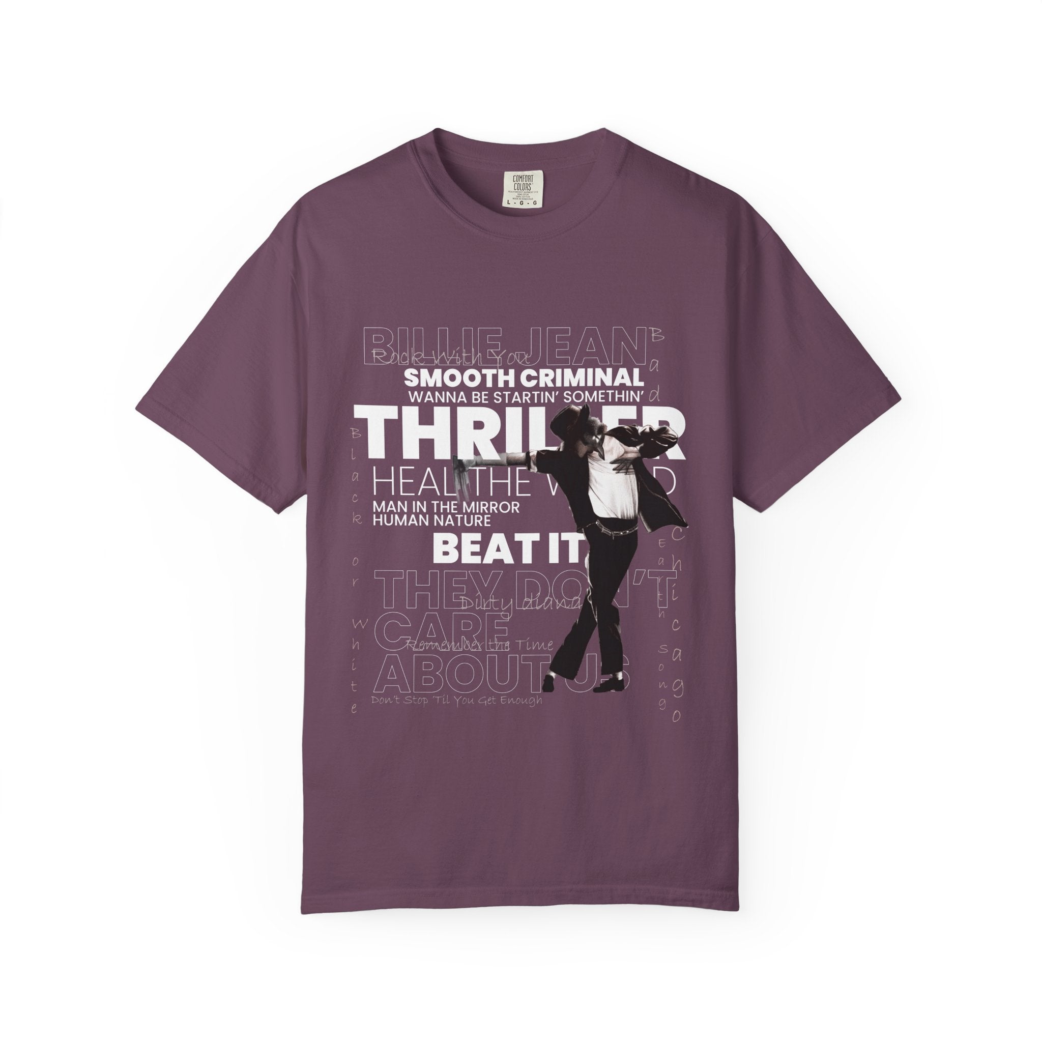 Michael Jackson Tribute T-Shirt — Thriller, Smooth Criminal & Beat It Lyrics Design