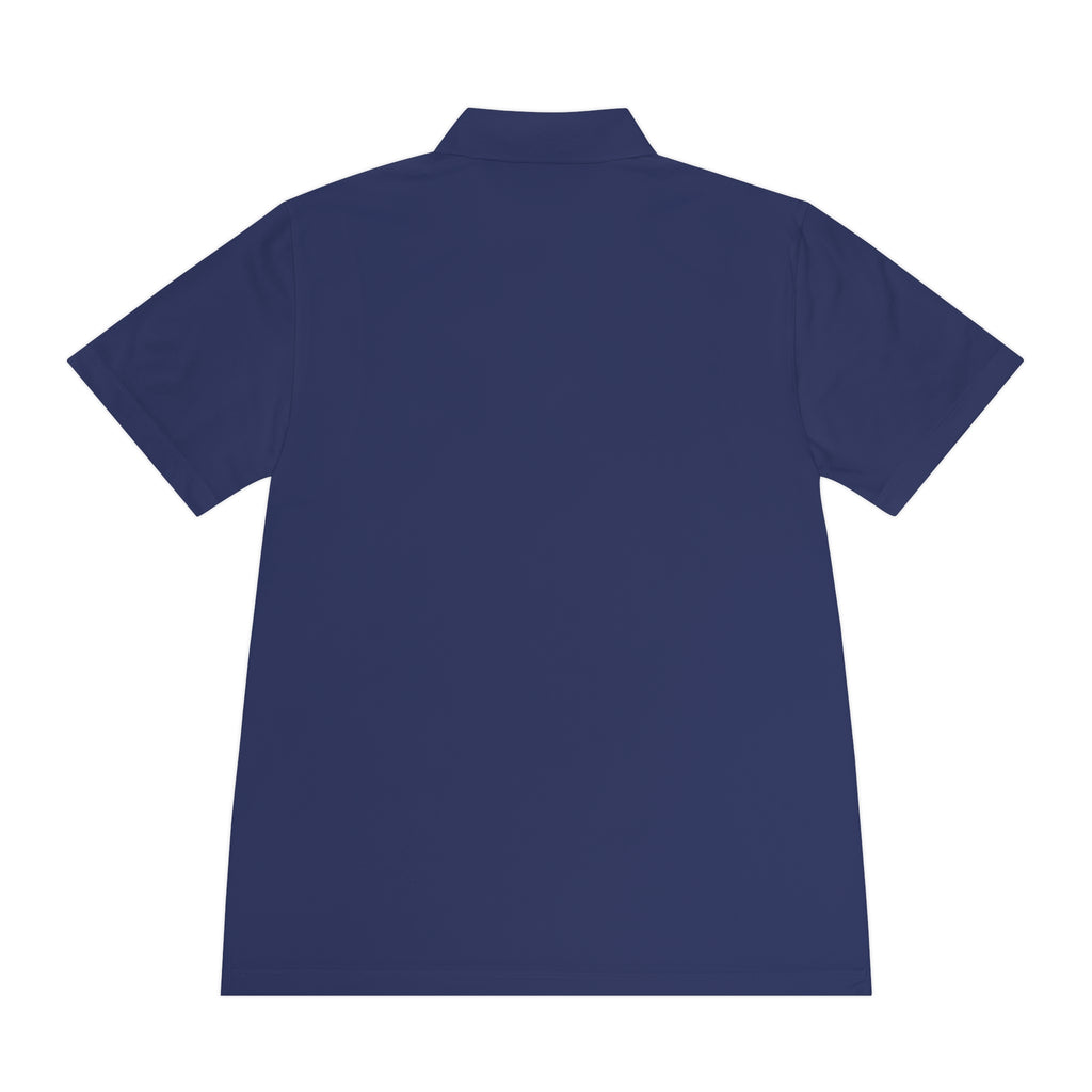 Cubic Shades Yellow Wordmark Polo — Men's Black Sport Polo