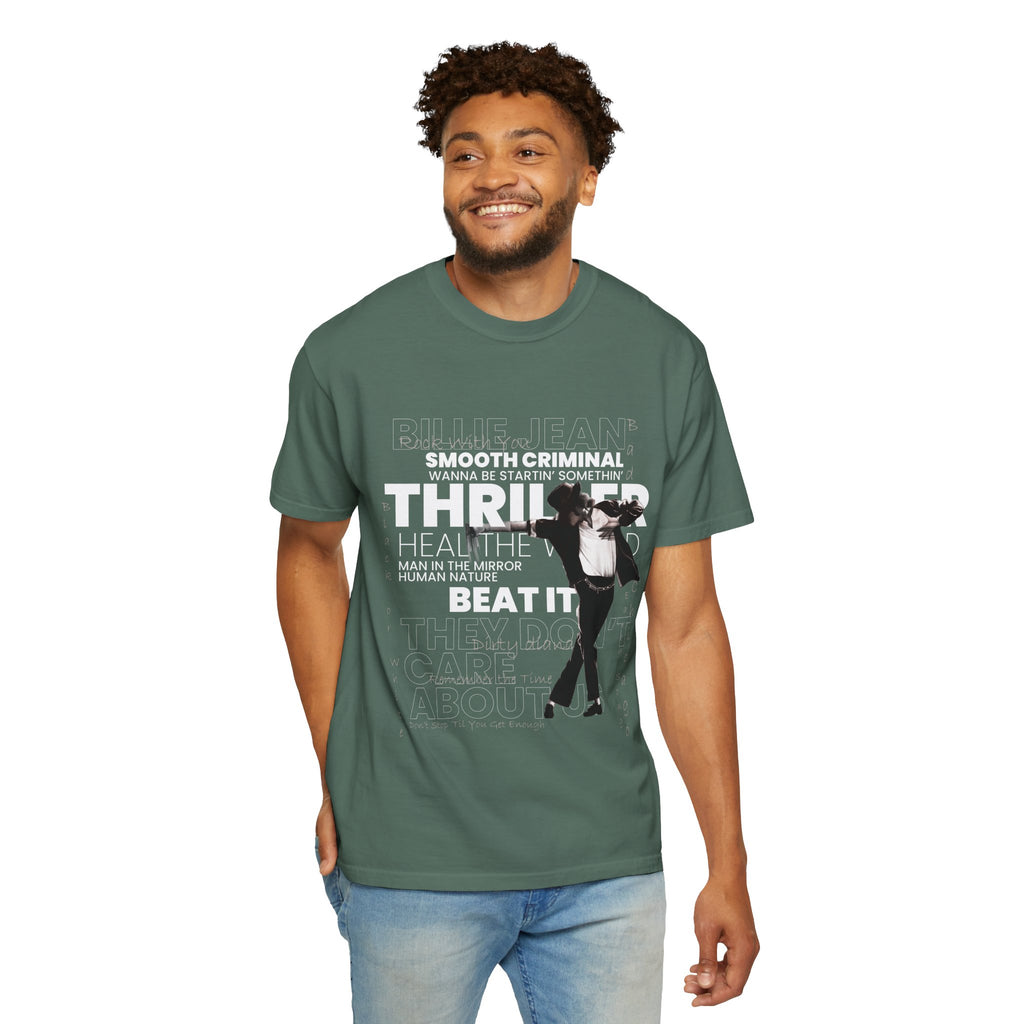 Michael Jackson Tribute T-Shirt — Thriller, Smooth Criminal & Beat It Lyrics Design