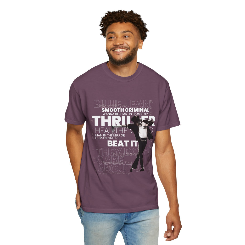 Michael Jackson Tribute T-Shirt — Thriller, Smooth Criminal & Beat It Lyrics Design