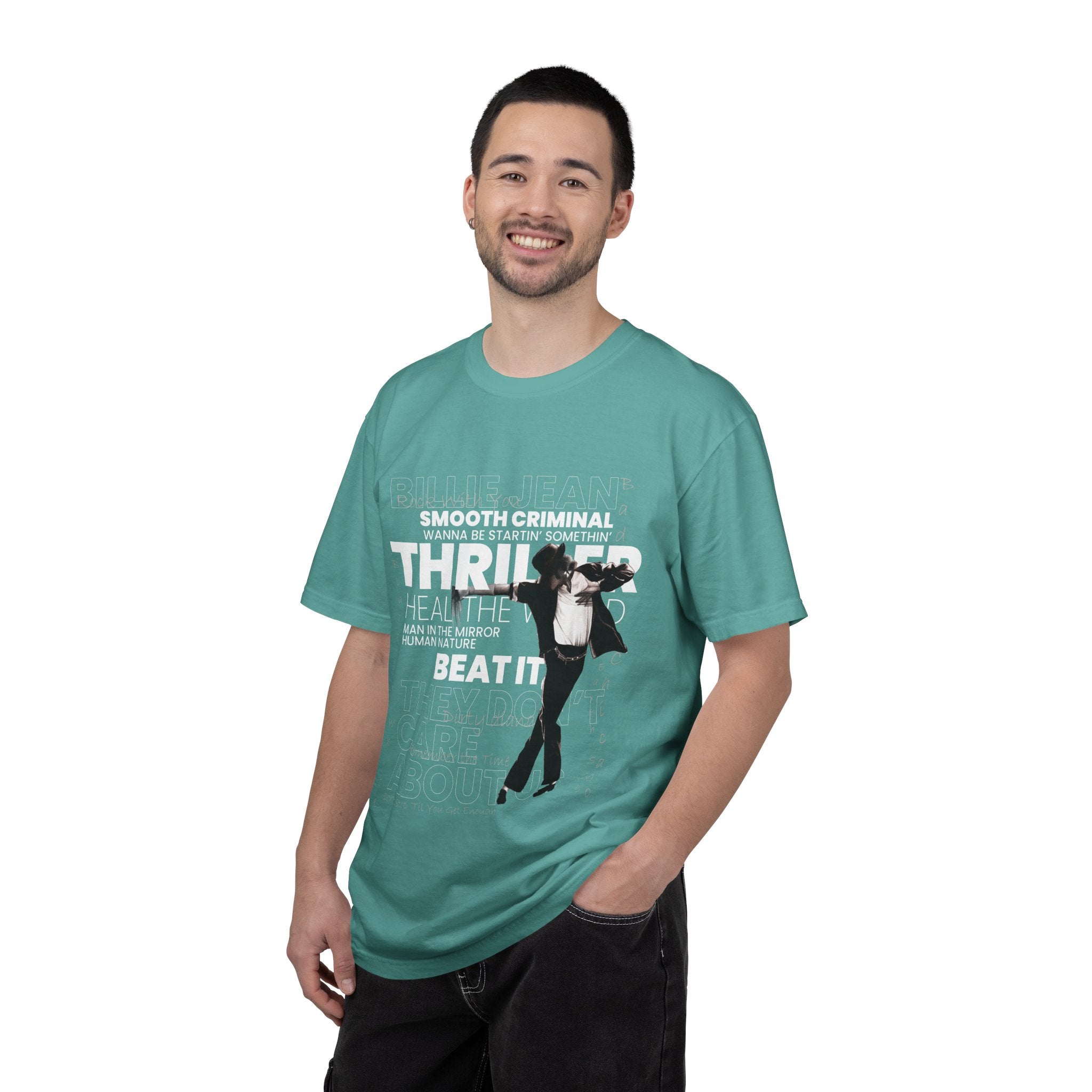 Michael Jackson Tribute T-Shirt — Thriller, Smooth Criminal & Beat It Lyrics Design