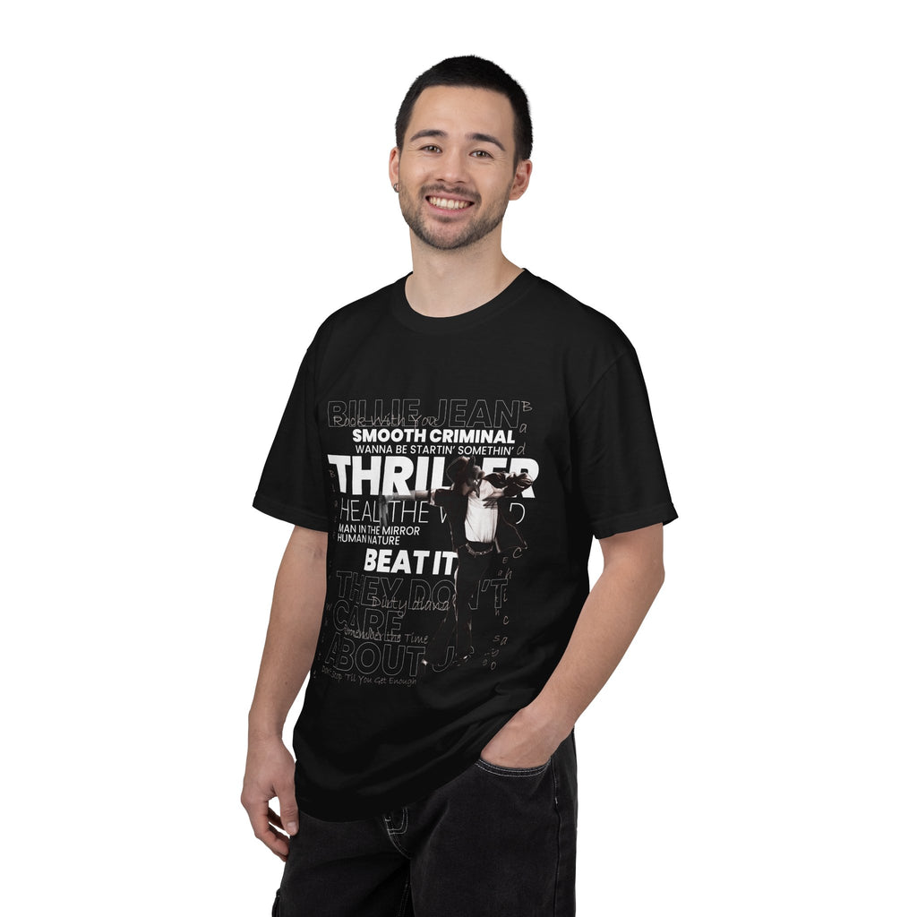 Michael Jackson Tribute T-Shirt — Thriller, Smooth Criminal & Beat It Lyrics Design