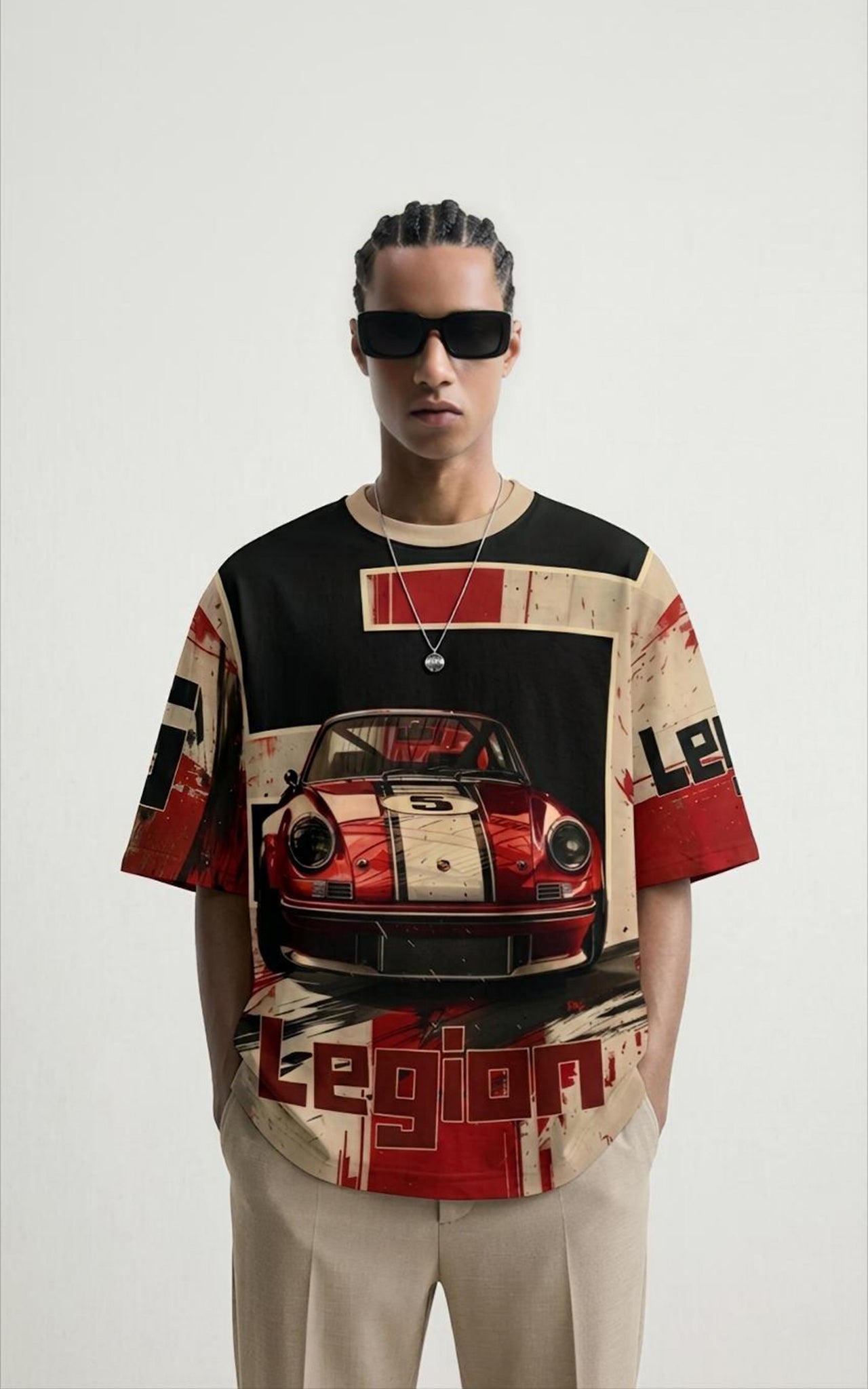 Retro Racing Car Tee | Vintage Porsche Graphic, Legion Stripes