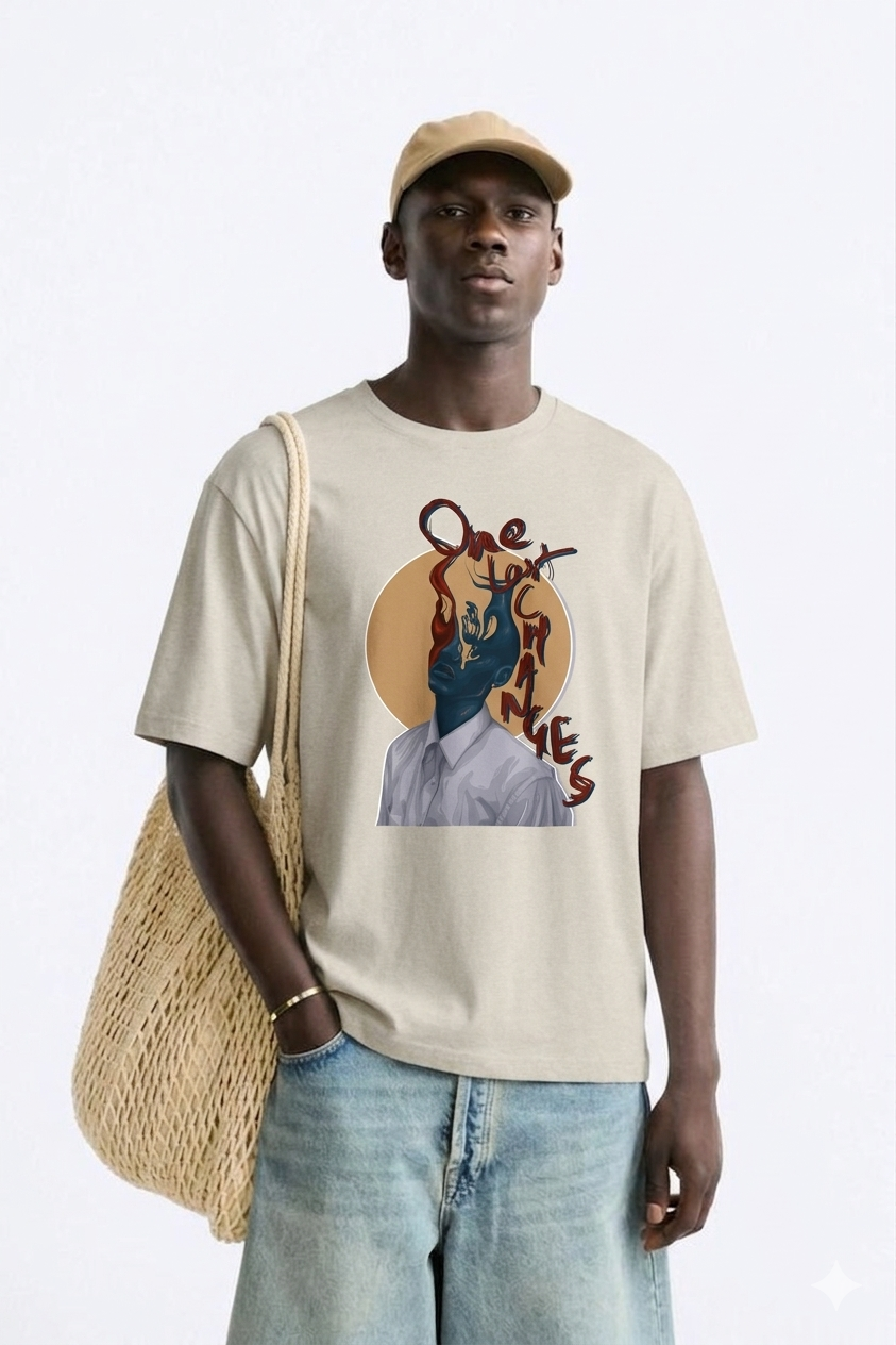 One Last Chance Tee — Surreal Faceless Figure Graphic T-Shirt