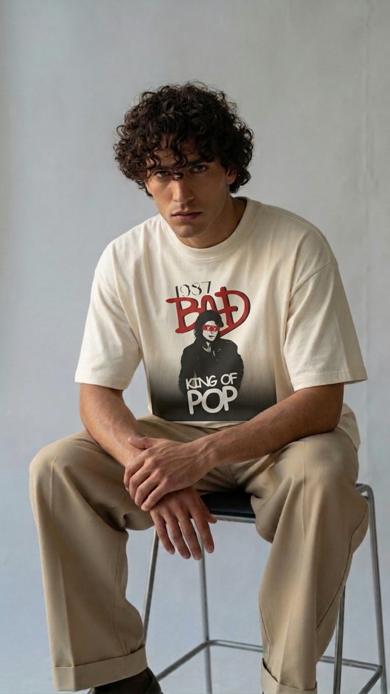 1987 BAD King of Pop Tee — Vintage Michael Jackson Concert Shirt