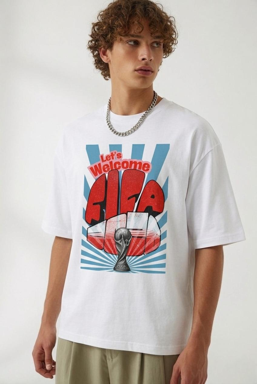 World Cup 2026 Soccer T-Shirt — FIFA Trophy Retro Graphic Tee