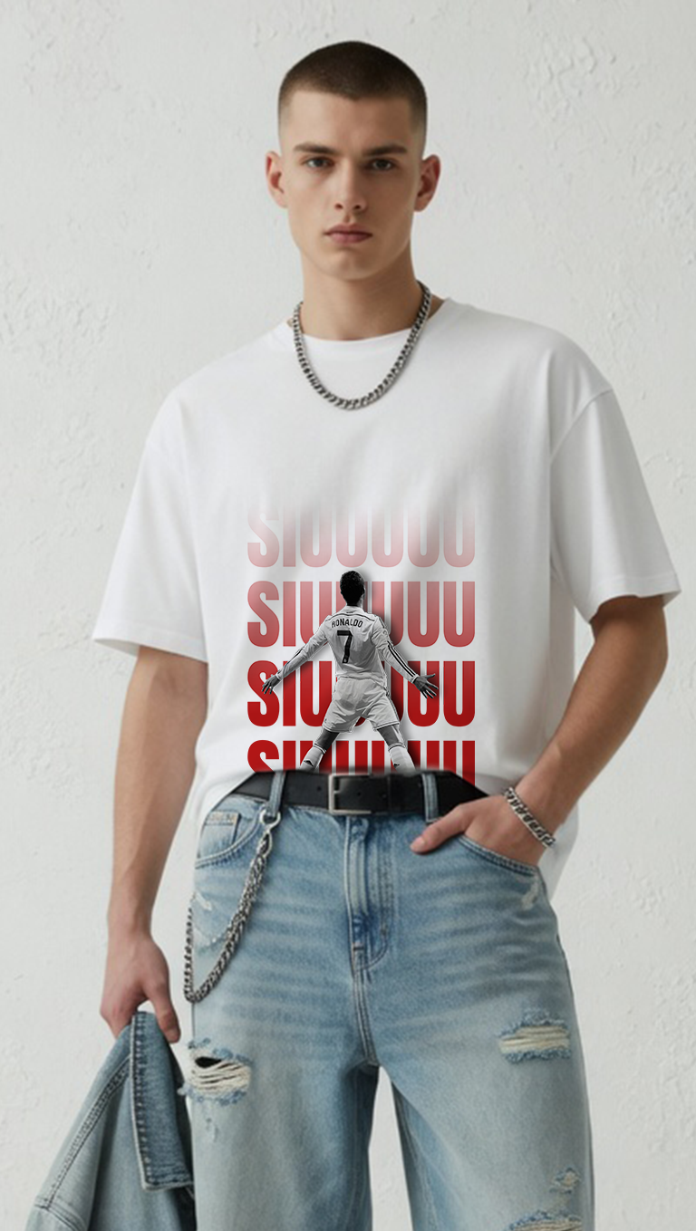 CR7 Siuuu Soccer Tee — Cristiano Ronaldo Fan Shirt