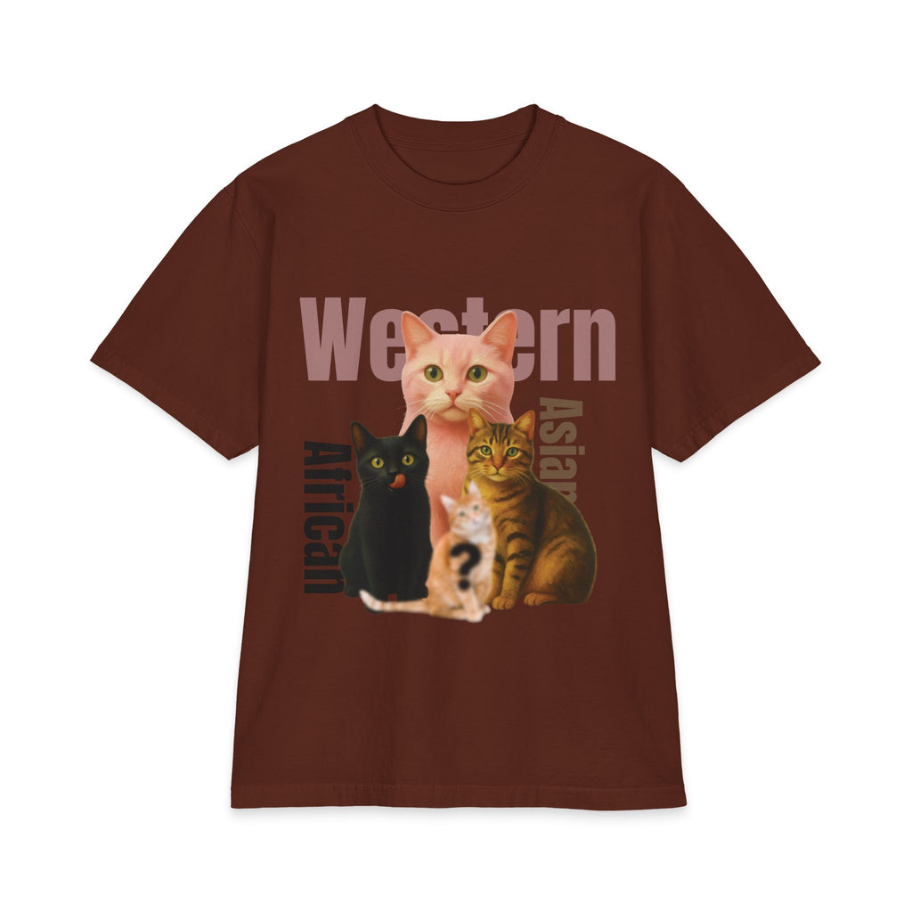 Pussycat Breed Graphic T-Shirt — Western, African, Asian Cats Design