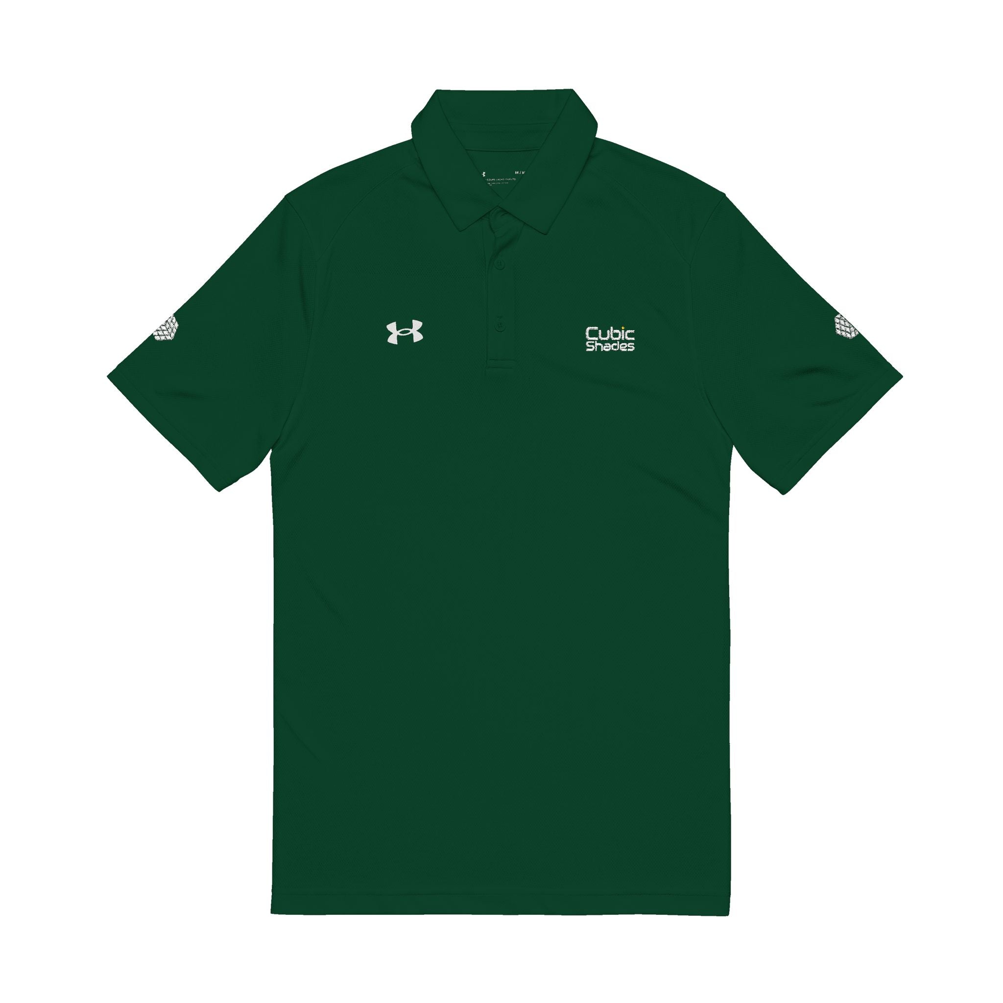 Men's Embroidered Performance Polo — Black Under Armour with Logo