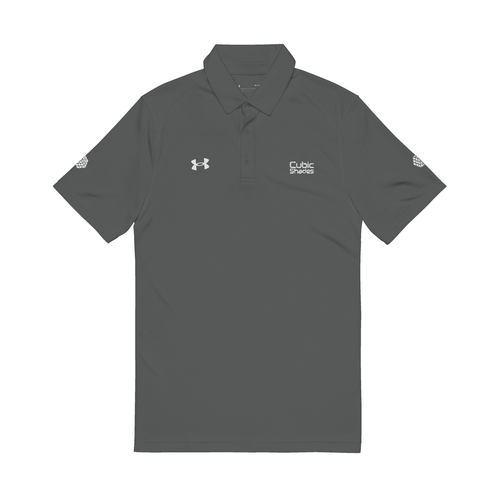 Men's Embroidered Performance Polo — Black Under Armour with Logo