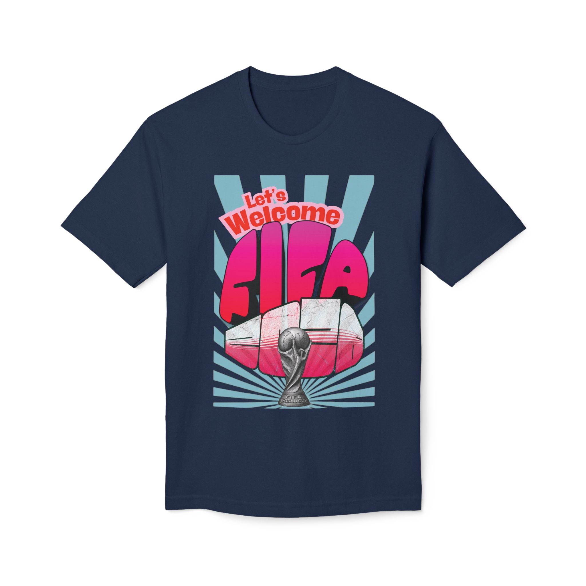 World Cup 2026 Soccer T-Shirt — FIFA Trophy Retro Graphic Tee