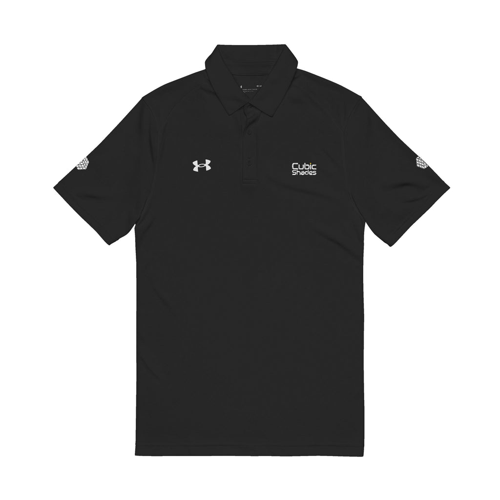 Men's Embroidered Performance Polo — Black Under Armour with Logo