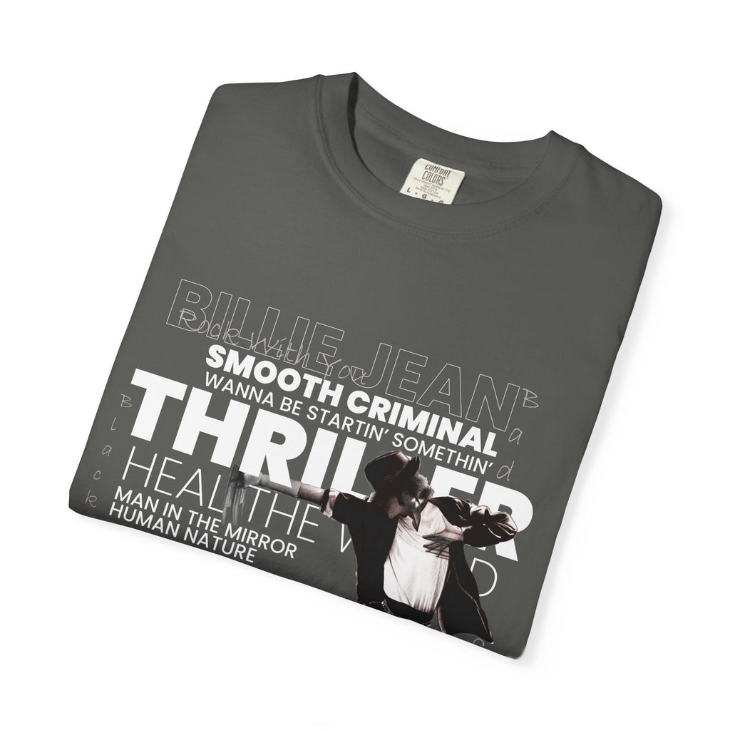 Michael Jackson Tribute T-Shirt — Thriller, Smooth Criminal & Beat It Lyrics Design