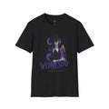 Wednesday Season 3 Graphic Tee — "WEDNESDAY" Purple Gothic Print