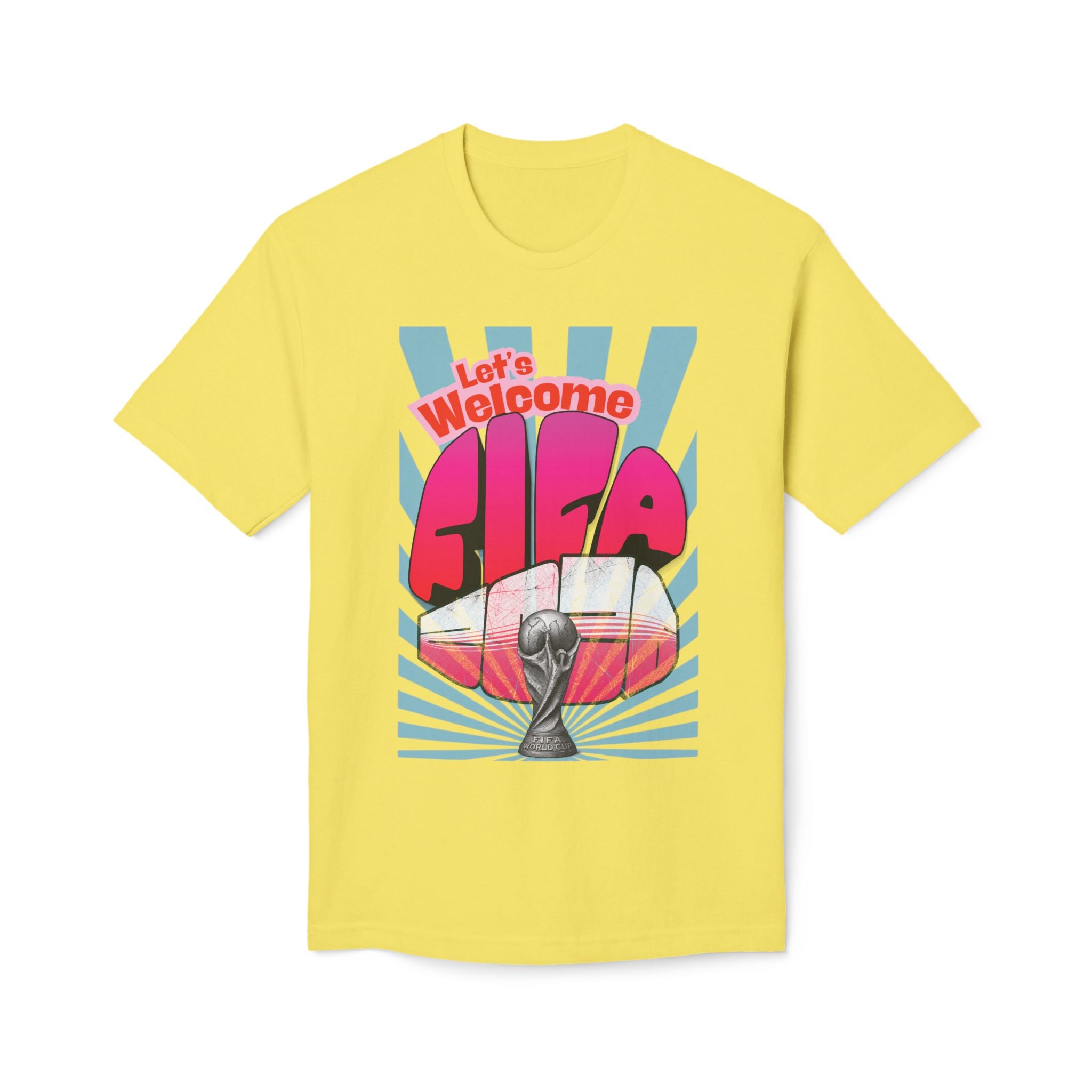 World Cup 2026 Soccer T-Shirt — FIFA Trophy Retro Graphic Tee