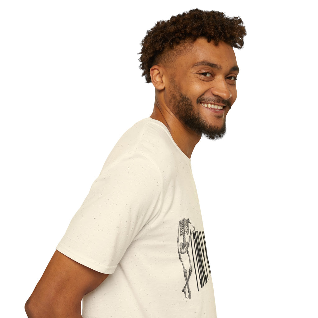 Skeleton Sports Tee — "I Only Need One Thing" Football & Soccer Graphic Shirt