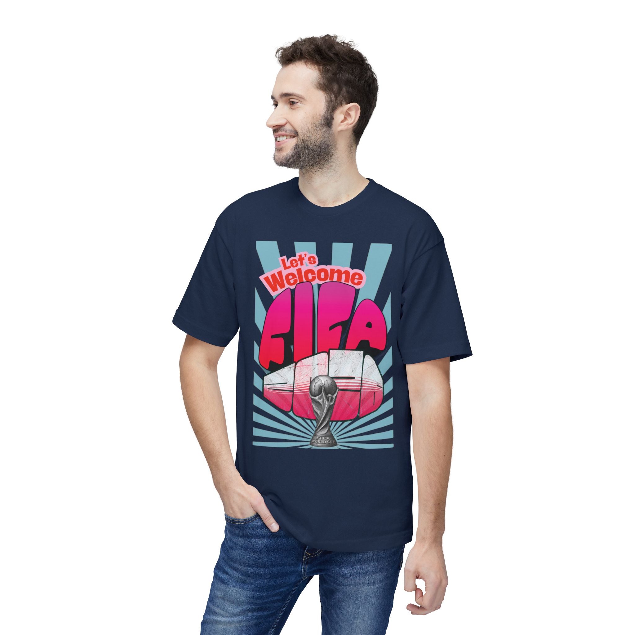 World Cup 2026 Soccer T-Shirt — FIFA Trophy Retro Graphic Tee