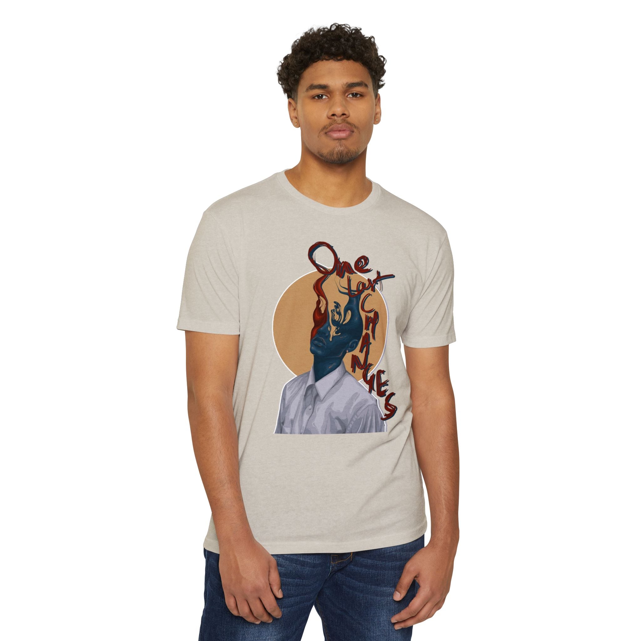 One Last Chance Tee — Surreal Faceless Figure Graphic T-Shirt