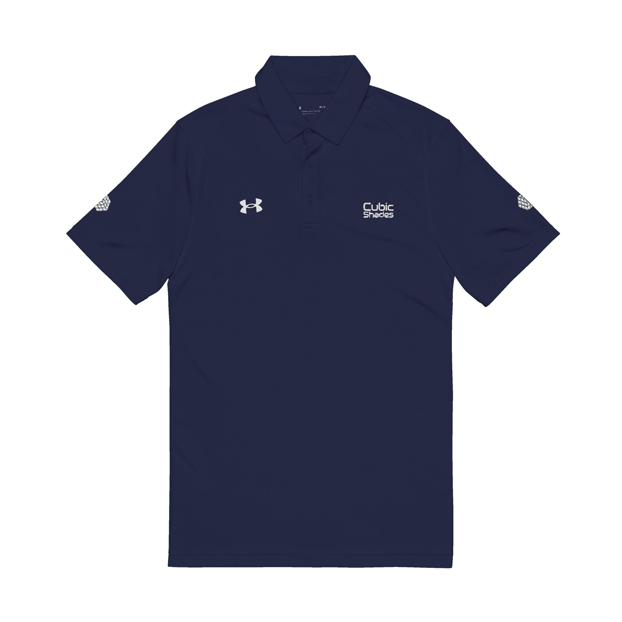 Men's Embroidered Performance Polo — Black Under Armour with Logo